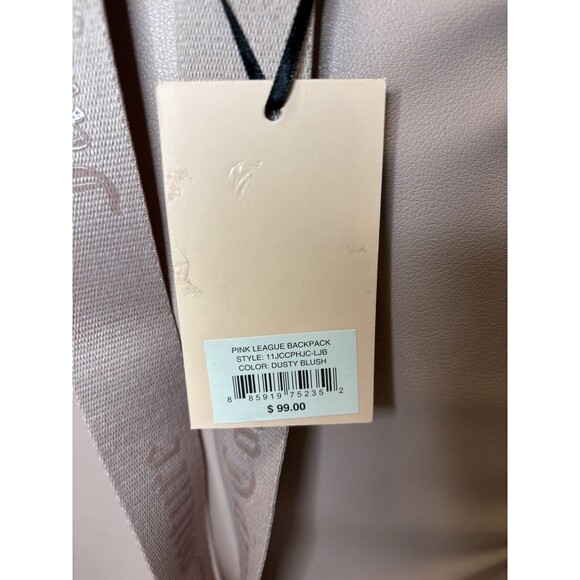 NEW JUICY COUTURE Pink League Backpack Dusty Blush 11JCCPHJC-LJB W/Tags $99 MSRP - Picture 9 of 9